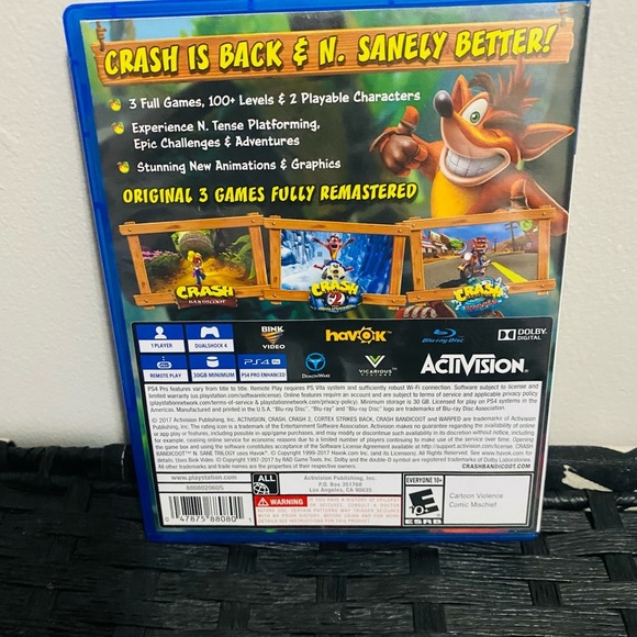 Crash Bandicoot: N. Sane Trilogy (PlayStation 4, 2017) - Picture 2 of 4